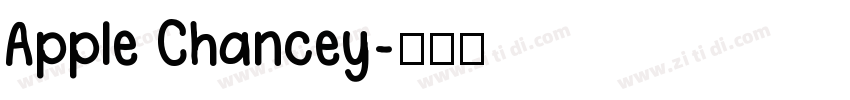 Apple Chancey字体转换